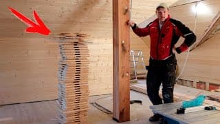 Отделка "под Брус" Мансардного Этажа Своими Руками.