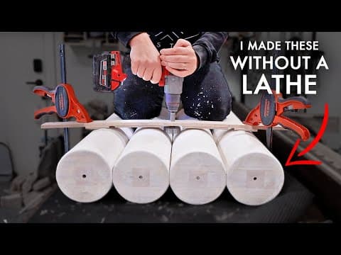 Building A Unique Bleached Wood Dining Table