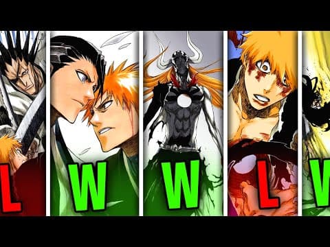 Ichigo Kurosaki's Complete Fight Record | Bleach Explained