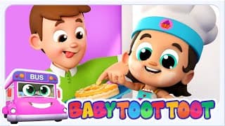 Pat A Cake Pat A Cake, Preschool Nursery Rhymes And Kids Songs By Baby Toot Toot