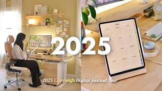 Plan 2025 With Me - Cozyleigh Digital Planner, Vision Boarding, Habits & Goals