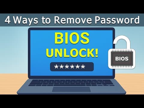 How To Unlock / Remove Your Laptop Bios Password (4 Methods Explained)