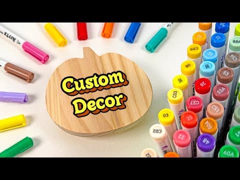 Customizing Wooden Decorations With 90 Arrtx Acrylic Markers?!