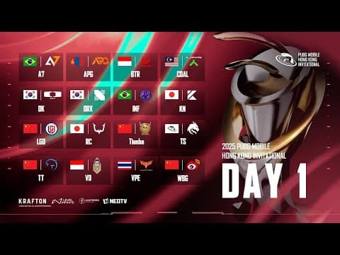 Day1 | 2025 Pubg Mobile Hong Kong Invitational