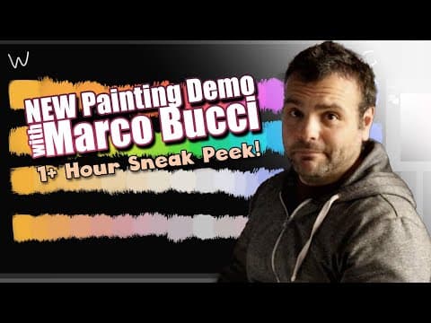 1 Hour Sneak Peek: New #drawing & #painting Course By Marco Bucci!