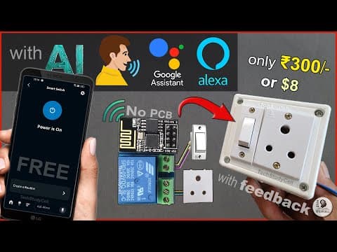Esp01 Esp8266 Iot Project | Sinric Pro Alexa & Google Assistant Relay Control 2025