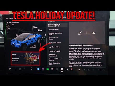 Tesla's Biggest Holiday Update Ever Just Dropped. Full Walkthrough!