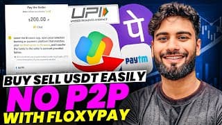 Buy Usdt With Upi In 2 Mins! (no P2p) 2025🔥 Floxypay Full Tutorial 2024 | Vishal Techzone