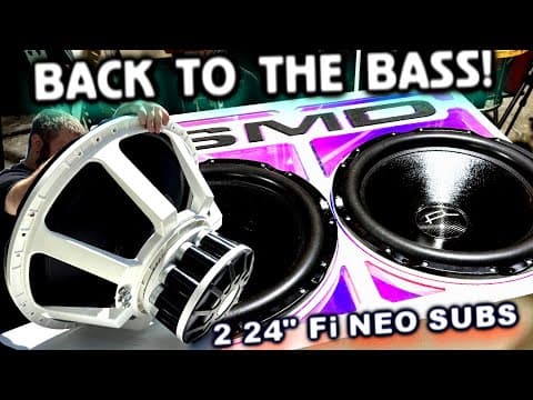 Finally Back To The Bass! Installing 2 New 24" Neo-magnet Subs To Handle More Power!