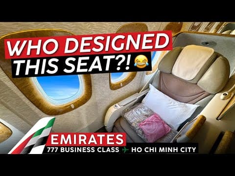 Emirates In Business Class On A 777 🇦🇪 Dubai ✈ Ho Chi Minh City 🇻🇳 Amazing Crew, Horrible Seat!