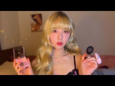 Asmr Gyaru Girl⭐️ Does Ur Makup!🌺(realistic! Apply On The Camera)