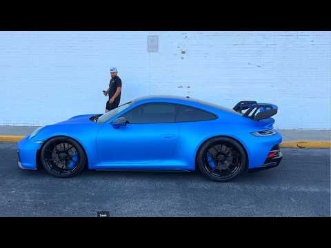 Porsche 911 Gt3 Wrapped In Satin Blue Aluminum… Insane!!!