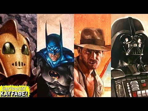 Painting The Icons Of Comics And Pop Culture: Star Wars, Indiana Jones, Batman, Stephen King, & More