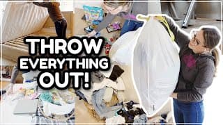 Throwing Everything Out In 2024 / Decluttering, Organizing, & Cleaning! Whole House Declutter
