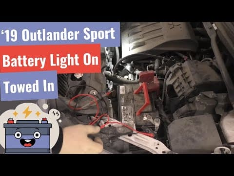 2019 Mitsubishi Outlander Sport No Crank - Battery Light On - Towed In Diagnosis