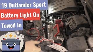 2019 Mitsubishi Outlander Sport No Crank - Battery Light On - Towed In Diagnosis