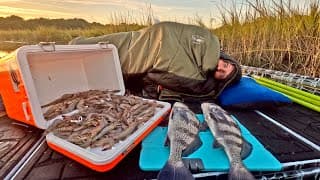 Fishing, Shrimping And Camping On My Boat For 2 Days!
