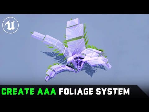 Create Aaa Interactive Foliage System - Unreal Engine 5