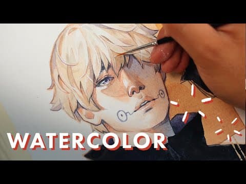 Painting Anime Characters In My Art Style | Toge Inumaki #jujutsukaisen
