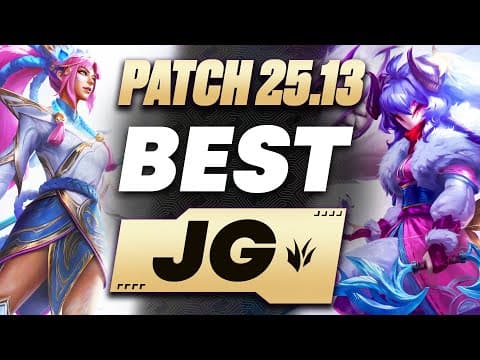 The Best Junglers For All Ranks On Patch 25.13! | Season 15 Tier List League Of Legends