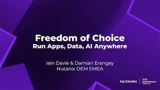 Freedom Of Choice: Run Apps, Data, Ai Anywhere