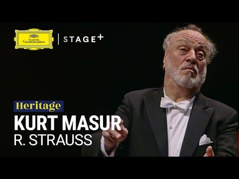 Kurt Masur, Gewandhaus Orchestra - R. Strauss: Metamorphosen (excerpt)