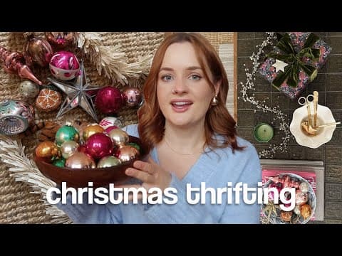 I Hit The Thrift Jackpot | A Very Cosy Christmas Vlog | Thrifting, Decorating And Wrapping Gifts ✨