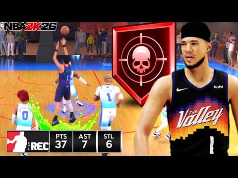 Devin Booker Build + Legend Shifty Shooter Is Amazing In Random Rec (nba 2k26)