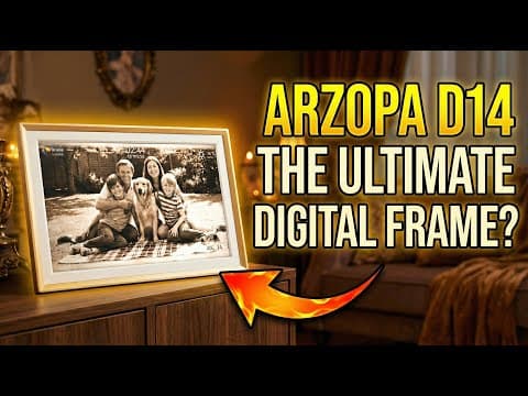 The Perfect Holiday Gift! Arzopa D14 Digital Frame: Unboxing & Full Setup Guide