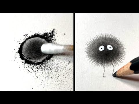 La Technique Secrète.. Pour Dessiner Des Noiraudes Fluffy ! Ghibli :)