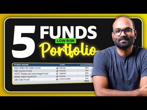 Best Low Risk Mutual Funds Portfolio For Long Term Investments | 5 Mutual Funds Portfolio