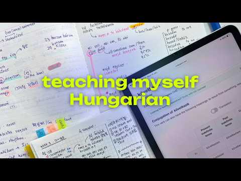 Study With Me: Taking Notes & Learning Hungarian Grammar