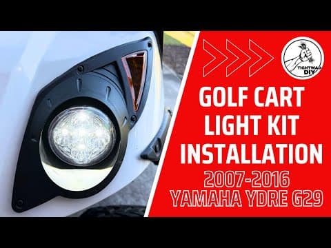 Golf Cart Street Legal Light Kit Install | Yamaha Ydre G29 Golf Cart | Upgrades And Repair
