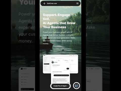 Too many customer requests on your website? GaliChat is here to help! #ai #webdesign