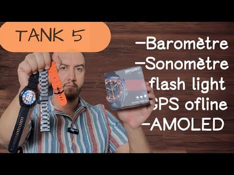 Kktick Tank 5 | الأفضل Tout Options  ( Gps Ofline, Baromètre, Sonomètre, Boussole...)