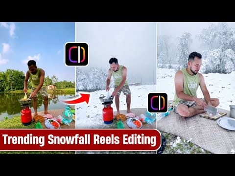 Trending Snowfall Video Editing In Edits App | Instagram Edits App Snowfall Video Editing