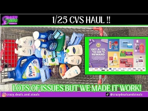 1/25 Cvs Haul 🔥new Clearance Visuals! Visa Card Deal! Cheap Dove- 1/25 Cvs Deals! #cvshaul