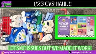 1/25 Cvs Haul 🔥new Clearance Visuals! Visa Card Deal! Cheap Dove- 1/25 Cvs Deals! #cvshaul