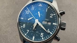 Iwc Pilot’s Watch Chronograph Iw3881-17 - 41mm Blue Dial Watch Review