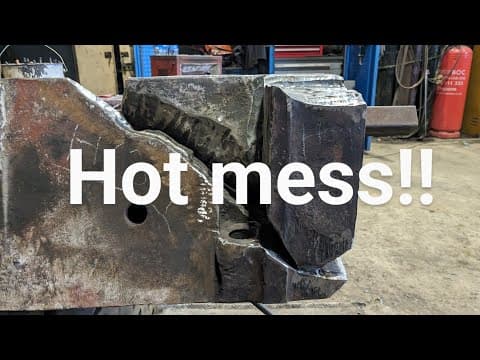 So Many Corners I Don't Know Where To Start To Weld! Broken  Jaw Crusher Toggle Seat