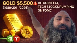 Gold $5,500 (1980/2011/2026) 🚨 Bitcoin Flat, Tech Stocks Pumping On Fomc