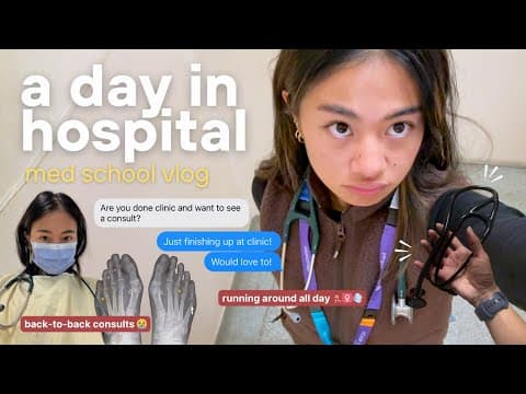 a chaotic day in the hospital 🩺 back-to-back consults & YouTube chaos