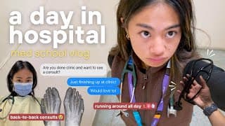 a chaotic day in the hospital 🩺 back-to-back consults & YouTube chaos