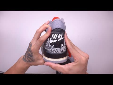 2001 Black Cement 3 Sole Swap & Back Tab Swap