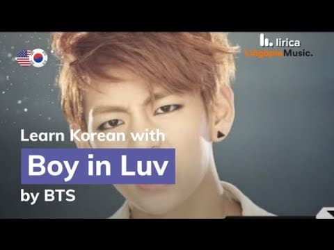 Boy In Luv English And Korean - Bts  - Translation