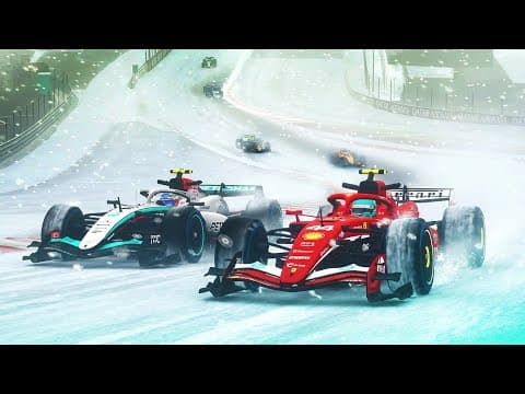 Racing 2026 F1 Cars In Heavy Snow At Spa With The Best Mod!