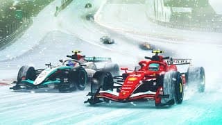 Racing 2026 F1 Cars In Heavy Snow At Spa With The Best Mod!