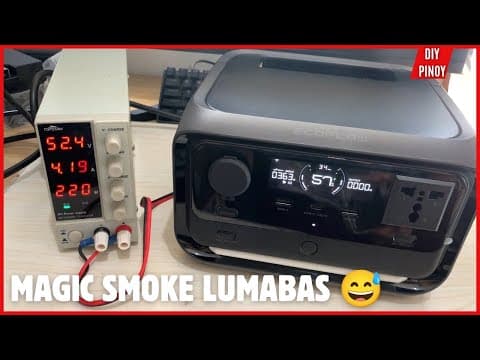 Umusok! Ecoflow River 3 Plus Solar Charging And Dc Load Test