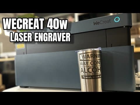Wecreat Vision 40w Laser - Impressive!