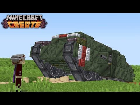 I Built The First Working Tank With Create Mod